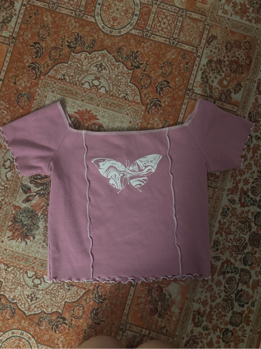 Forever 21 Lavender Ribbed Top - Picture 2 of 4